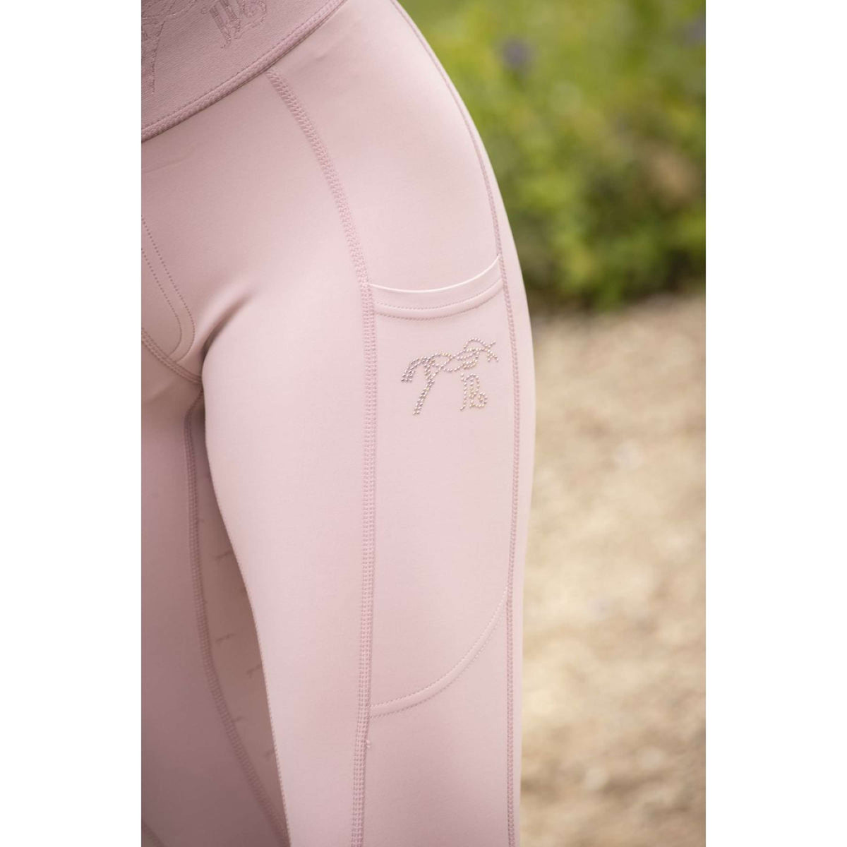Pénélope Legging de Equitación Delphe Full Grip Powder Pink