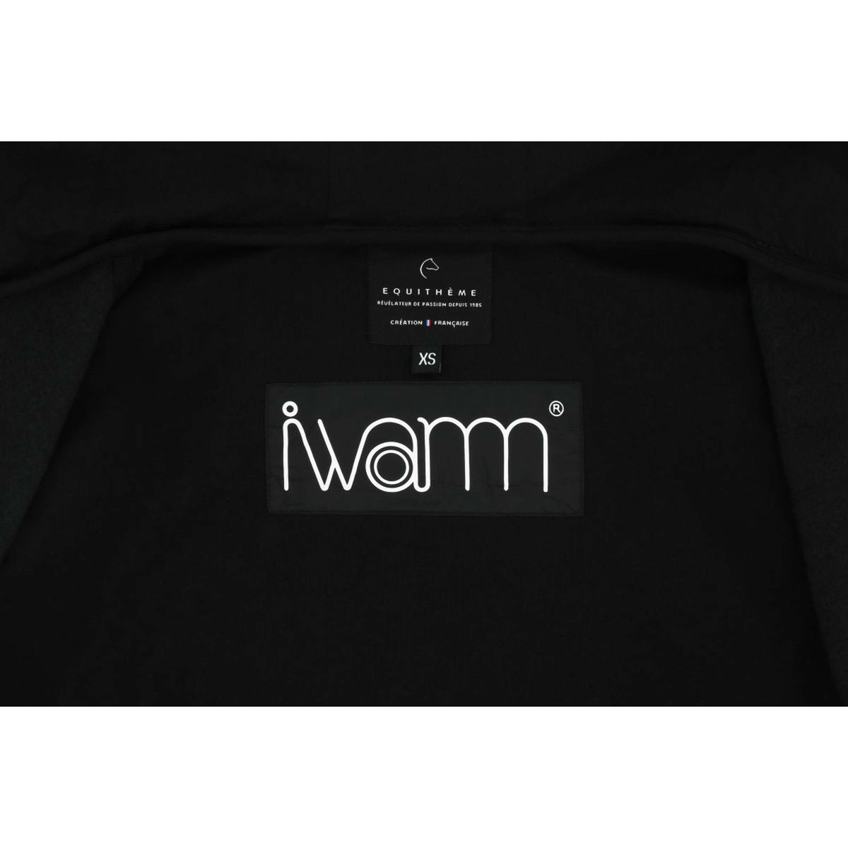 EQUITHÈME Sudadera con capucha y cremallera Heated Owen Negro