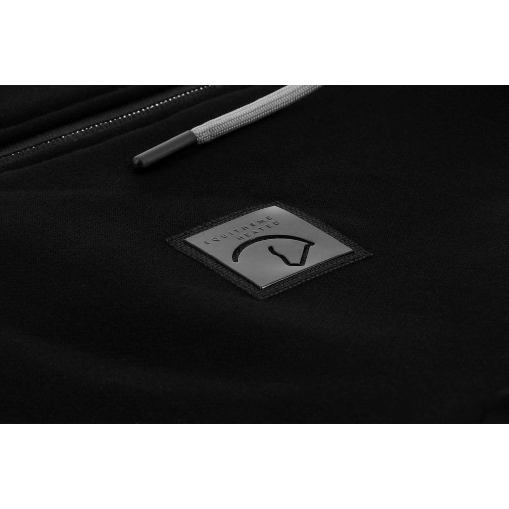 EQUITHÈME Sudadera con capucha y cremallera Heated Owen Negro