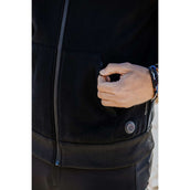 EQUITHÈME Sudadera con capucha y cremallera Heated Owen Negro