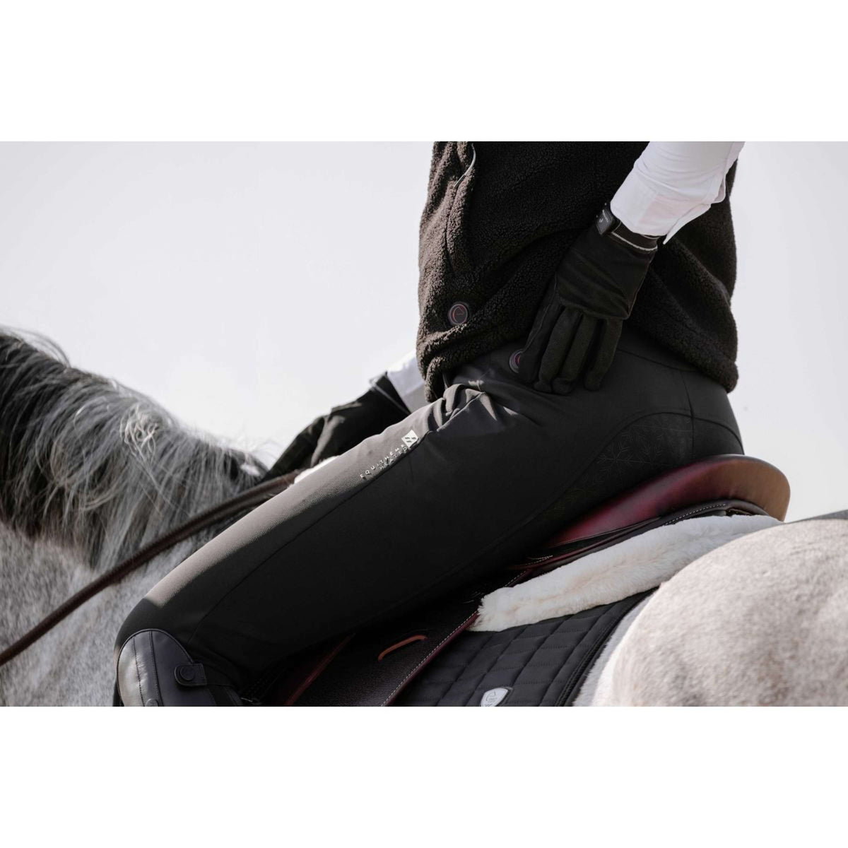 EQUITHÈME Pantalón de Equitación Sierra Full Grip Negro