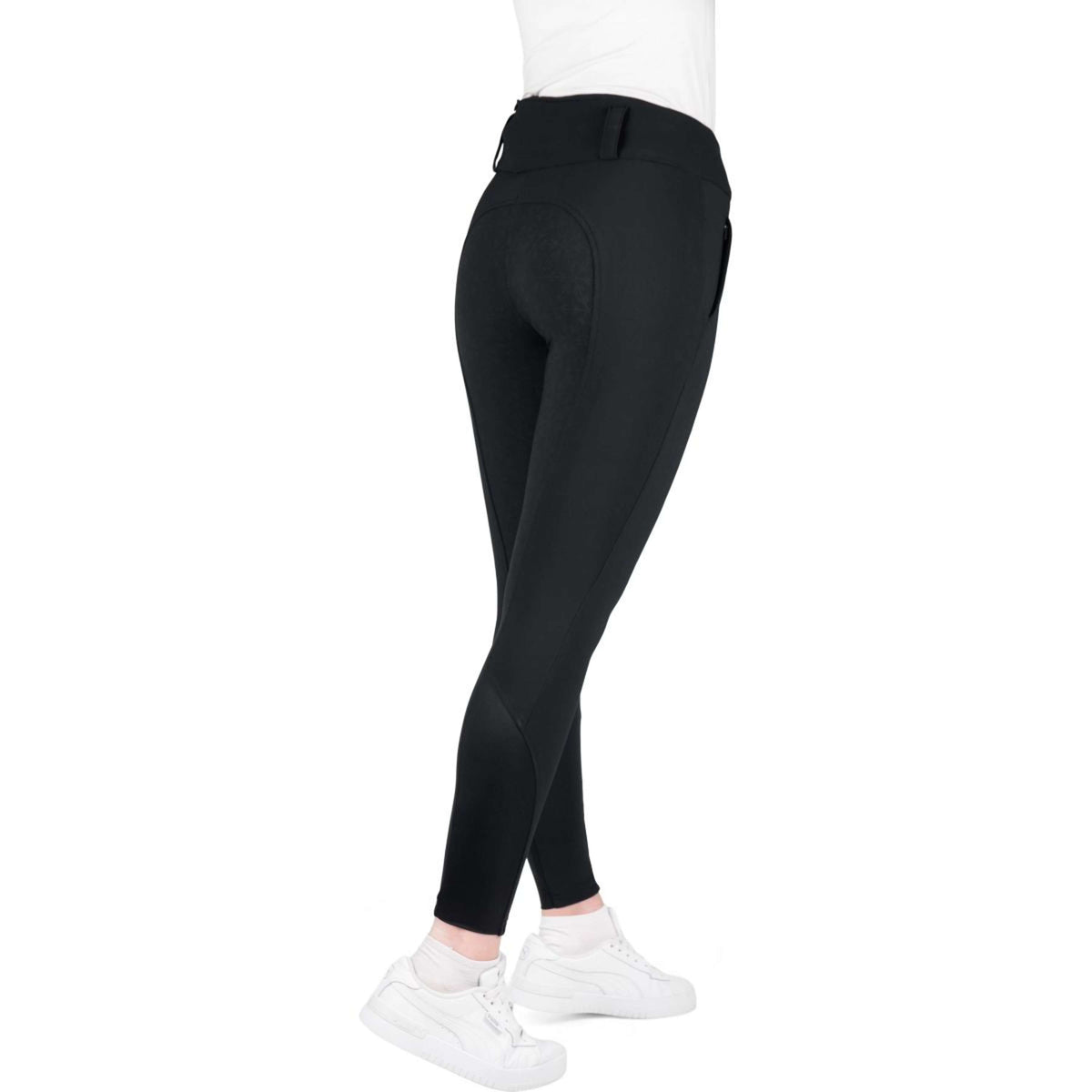 EQUITHÈME Pantalón de Equitación Sierra Full Grip Negro
