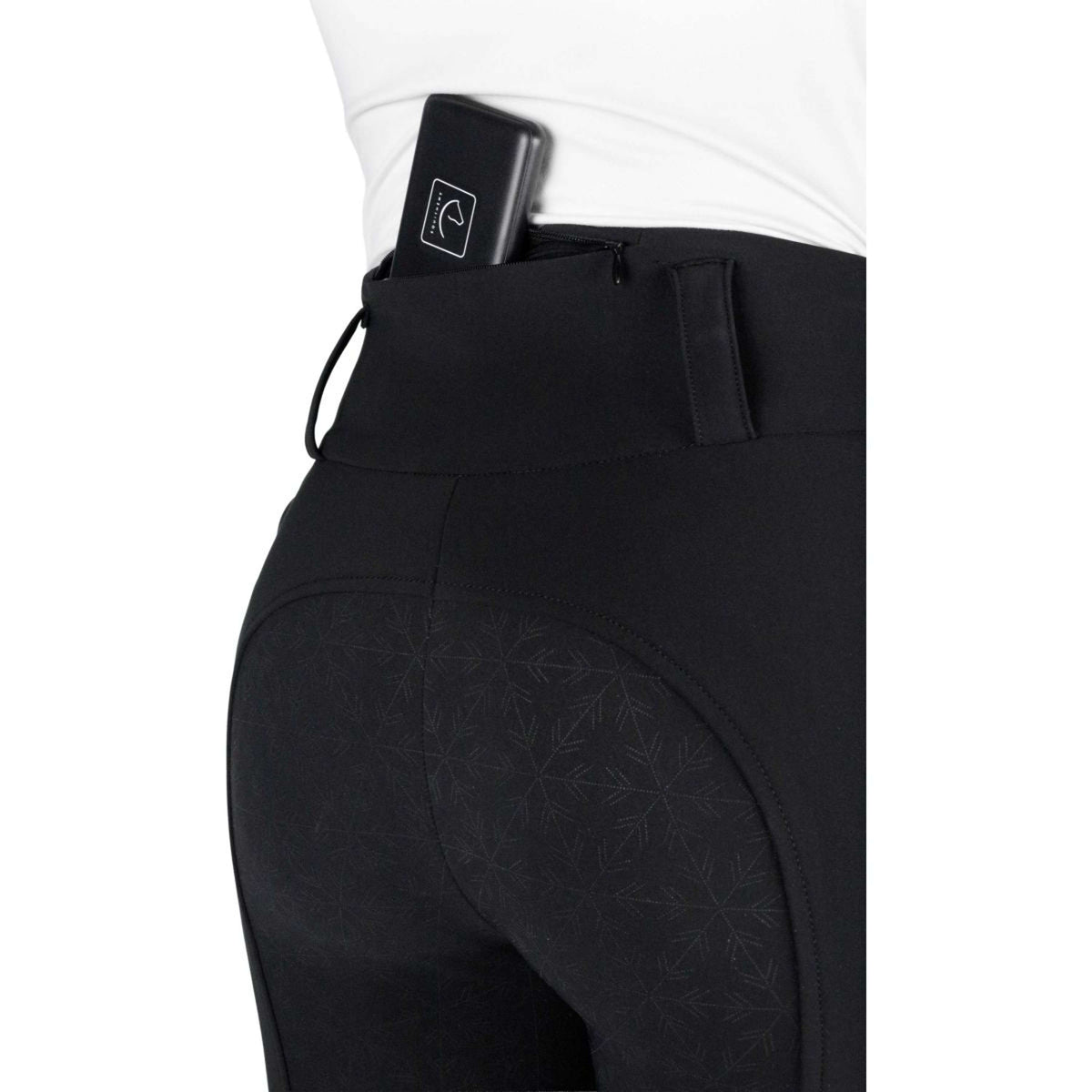 EQUITHÈME Pantalón de Equitación Sierra Full Grip Negro
