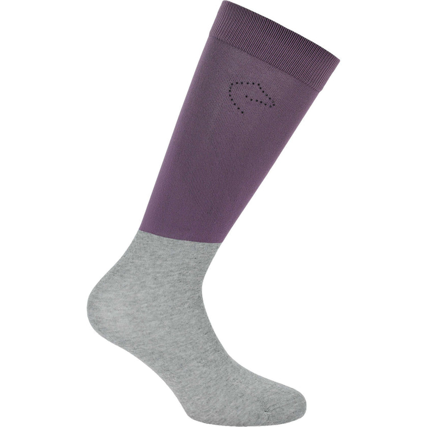 EQUITHÈME Calcetines de Equitación Compet Morado