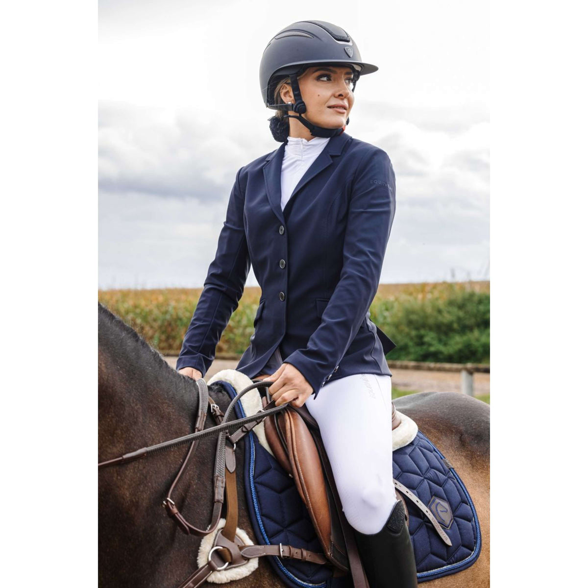 EQUITHÈME Chaqueta de Competición Nancy Navy