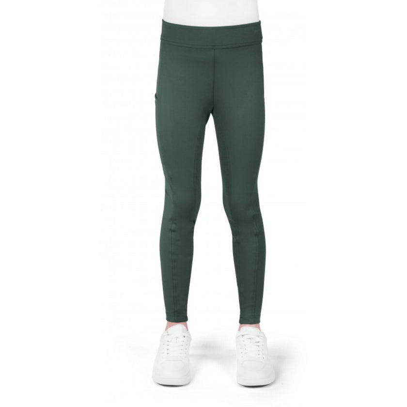 EQUITHÈME Legging de Equitación Birdy Kids Full Grip Khaki