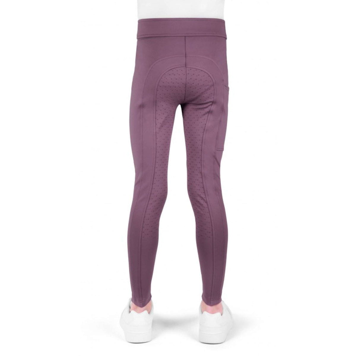 EQUITHÈME Legging de Equitación Birdy Kids Full Grip Lila