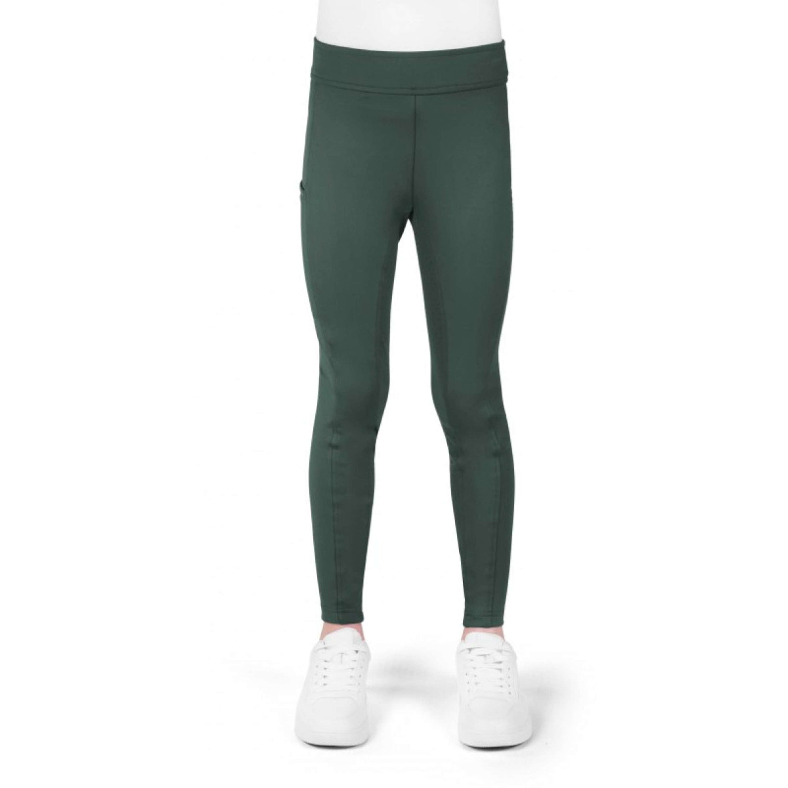 EQUITHÈME Legging de Equitación Birdy Kids Full Grip Khaki