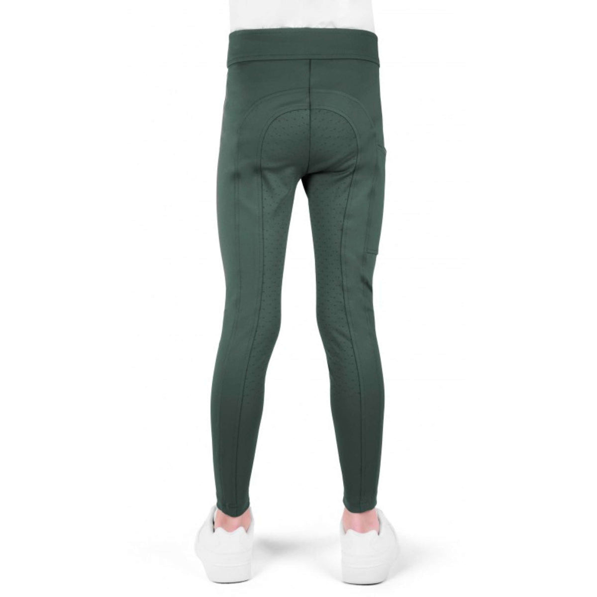 EQUITHÈME Legging de Equitación Birdy Kids Full Grip Khaki