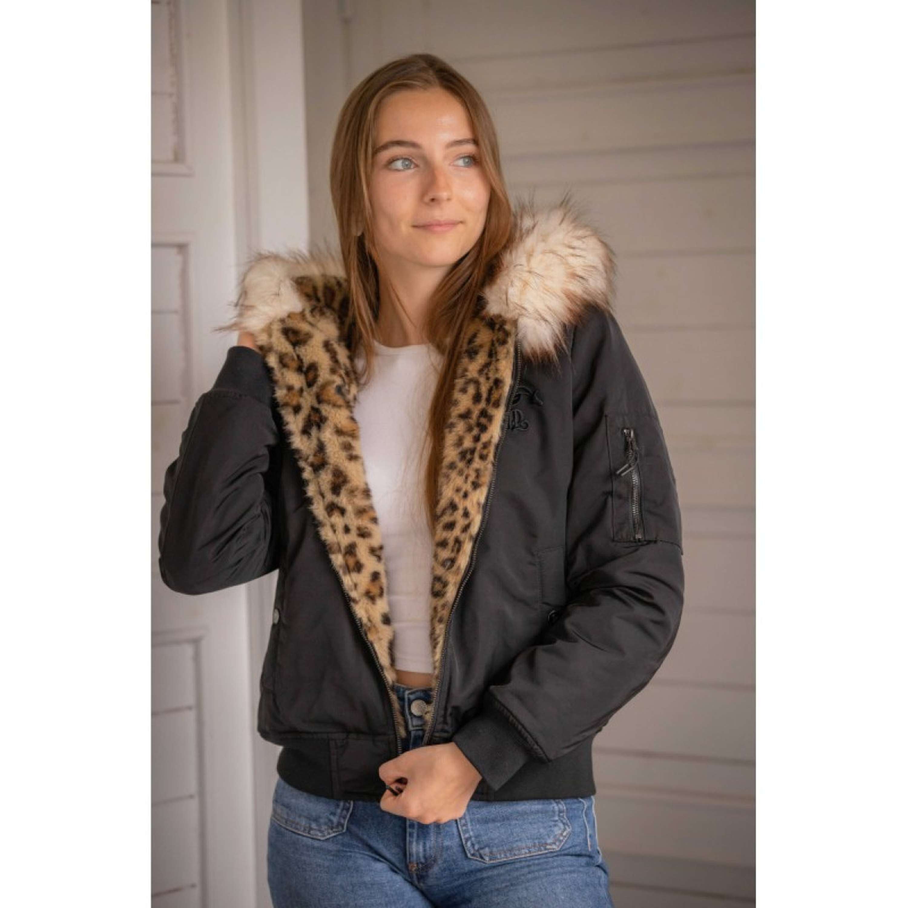 Pénélope Chaqueta Bomber LeoLyon Negro/Pantera