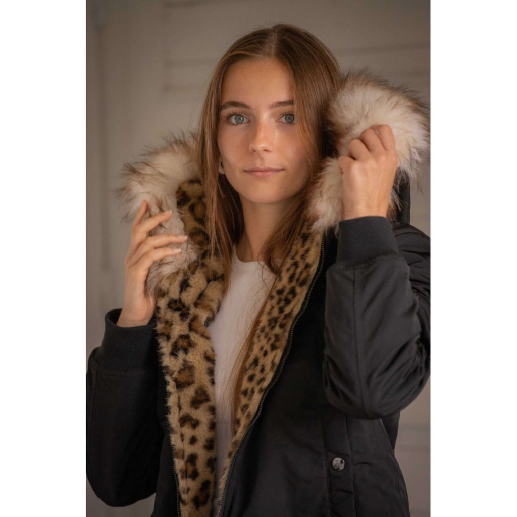 Pénélope Chaqueta Bomber LeoLyon Negro/Pantera