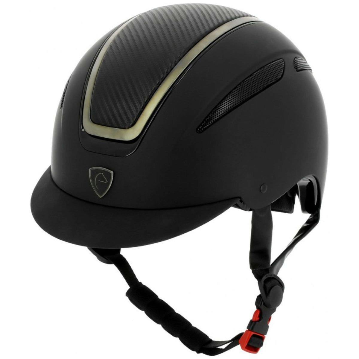 EQUITHÈME Gorra Agris Negro/Cromo/Carbono