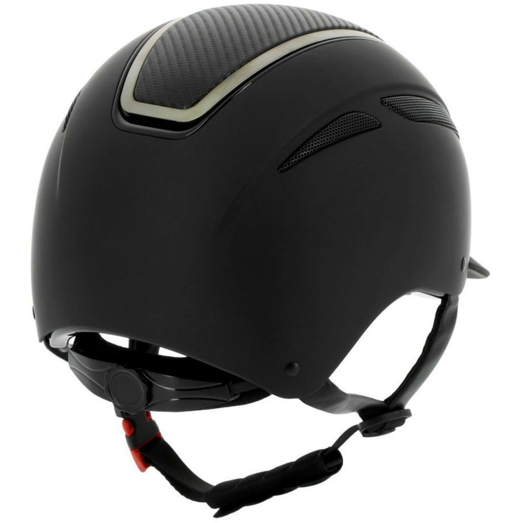 EQUITHÈME Casco Agris Negro/Cromo/Carbono