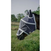 EQUITHÈME Máscara Antimoscas Hoop con Protección UV Navy