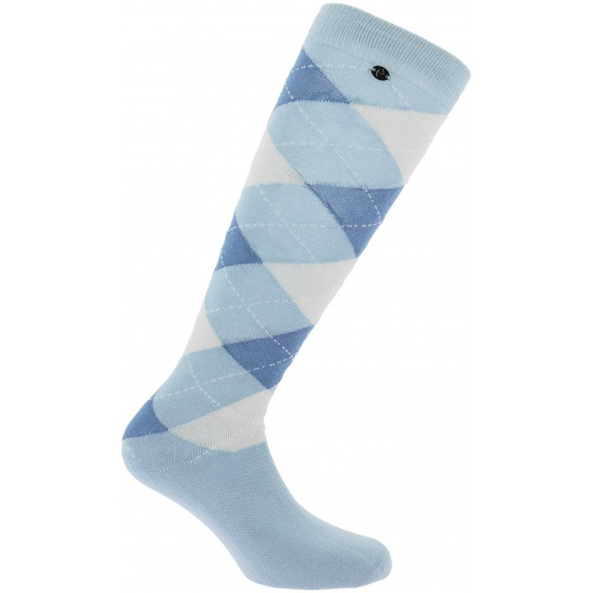 EQUITHÈME Calcetines Argyle Sky Blue/Blue