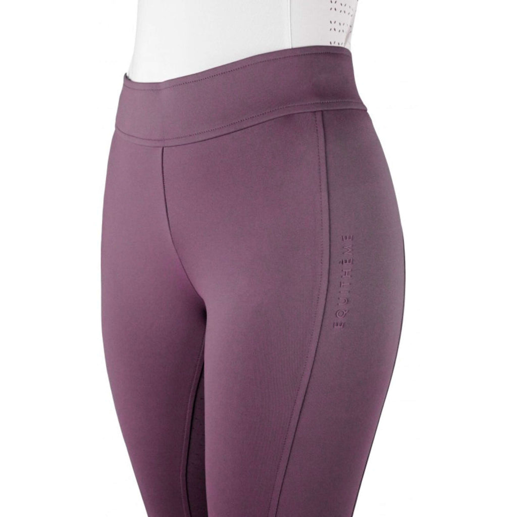 EQUITHÈME Legging de Equitación Birdy Full Grip Lila