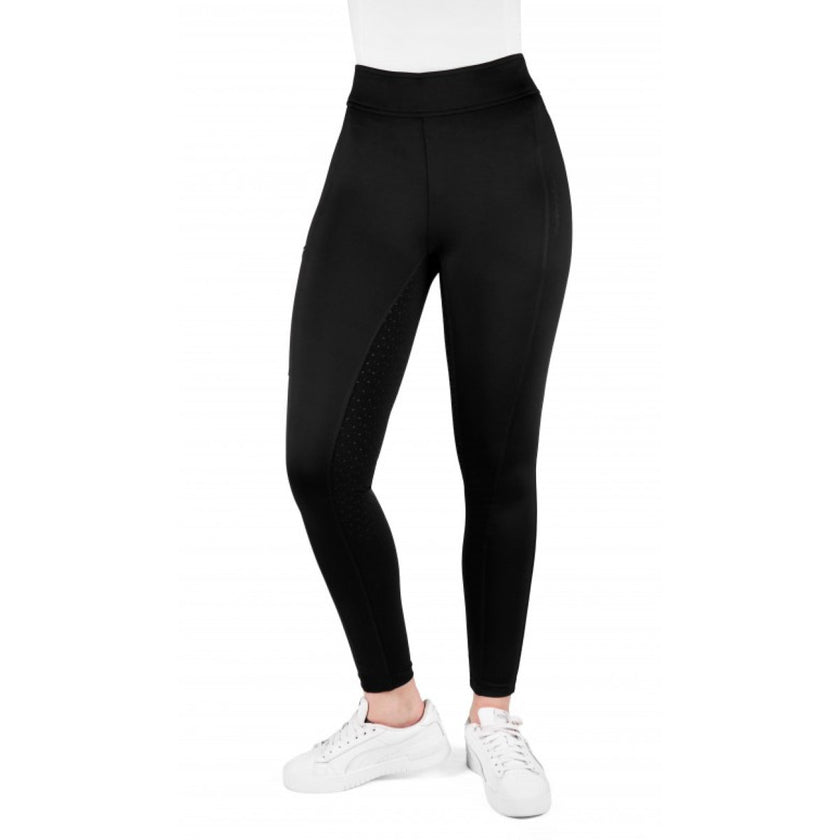 EQUITHÈME Legging de Equitación Birdy Full Grip Negro
