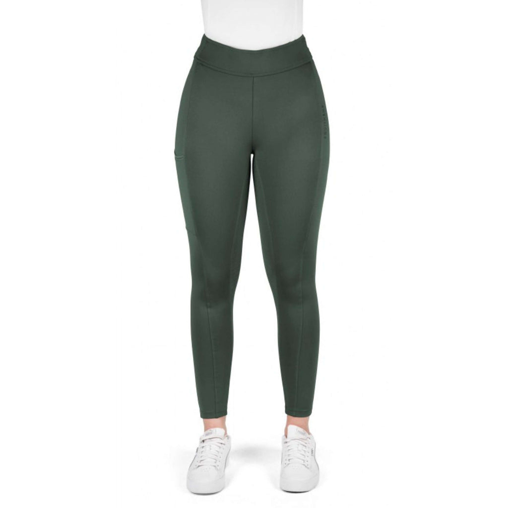 EQUITHÈME Legging de Equitación Birdy Full Grip Khaki