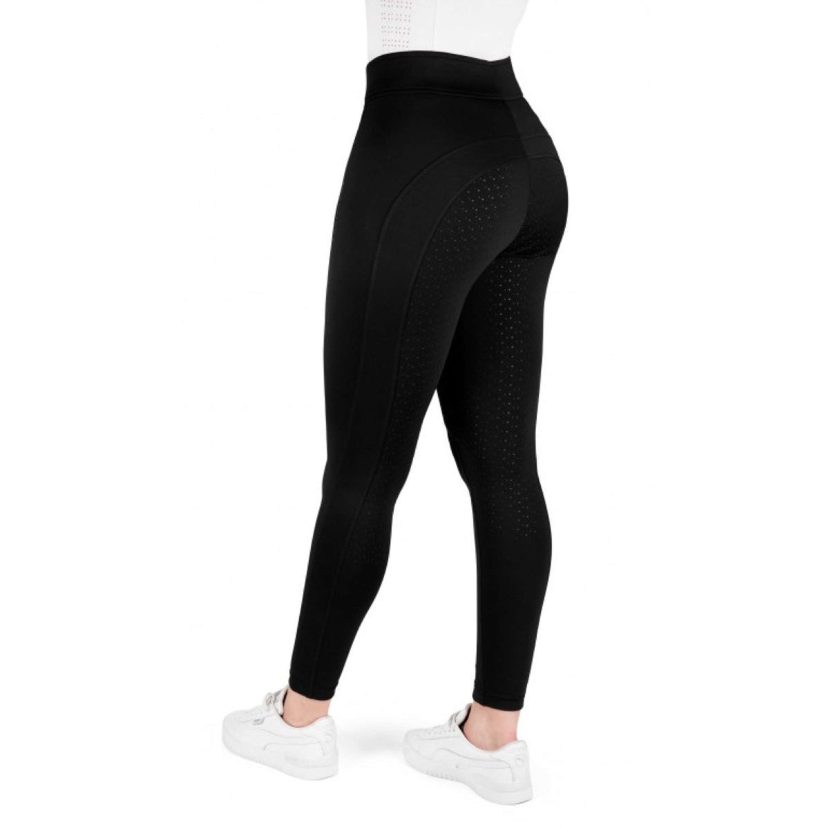 EQUITHÈME Legging de Equitación Birdy Full Grip Negro