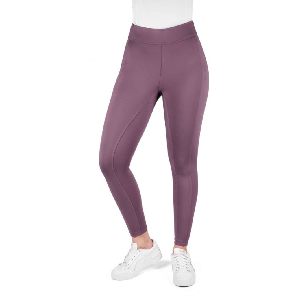 EQUITHÈME Legging de Equitación Birdy Full Grip Lila