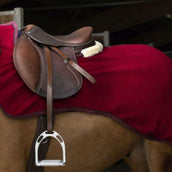 EQUITHÈME Manta de ejercicio Teddy Fleece Bordeaux