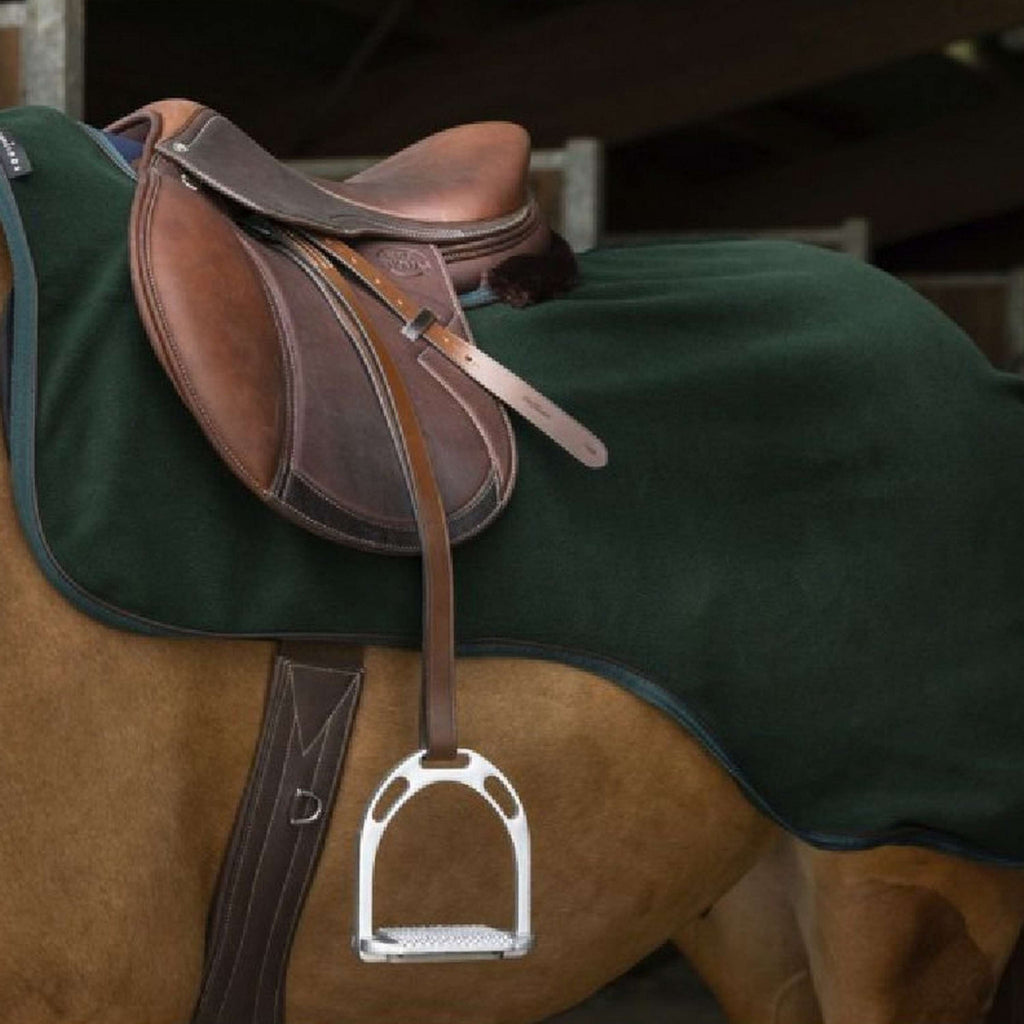 EQUITHÈME Manta de ejercicio Teddy Fleece Verde