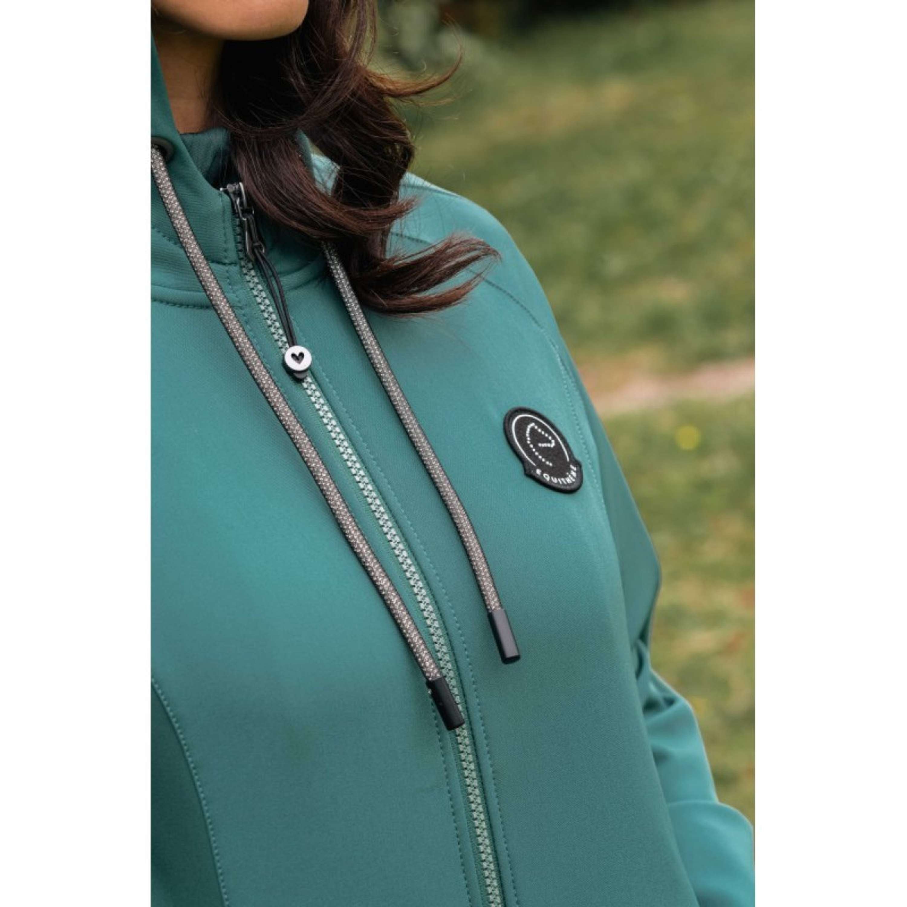 EQUITHÈME Chaqueta Softshell Victoria Azul pato