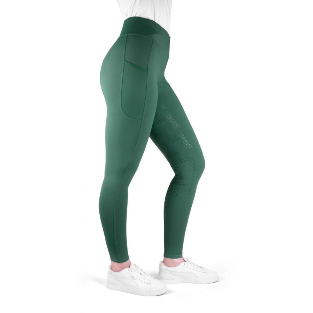 EQUITHÈME Legging de Equitación Flora Full Grip Azul pato