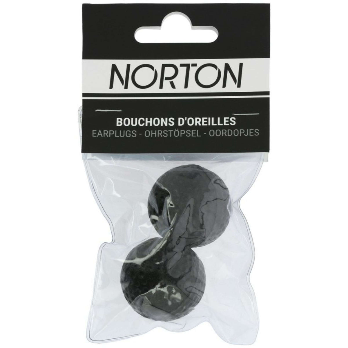 Norton Tapones para los oídos Horse per Paar Negro