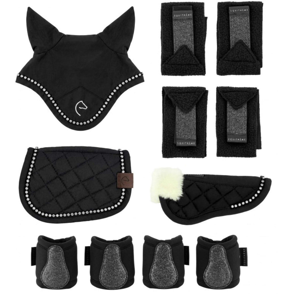 EQUITHÈME Juego de accesorios Mini Pony Academy Purpurina Negra