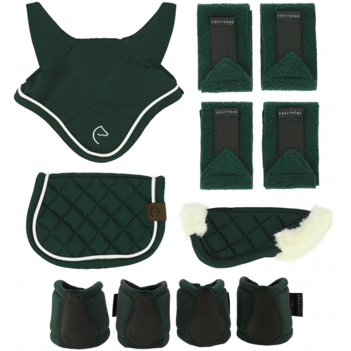 EQUITHÈME Juego de accesorios Mini Pony Academy Verde oscuro