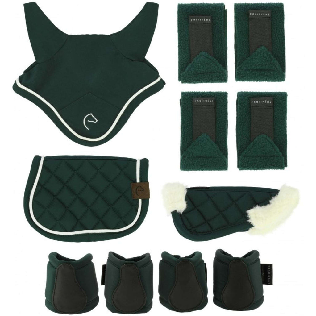 EQUITHÈME Pony Academy Juego de accesorios Mini Verde oscuro