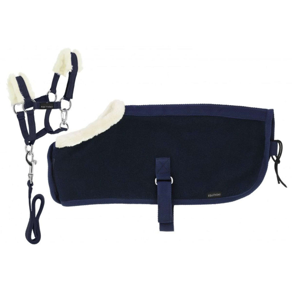 EQUITHÈME Pony Academy Mostrar juego de mantas Mini Navy