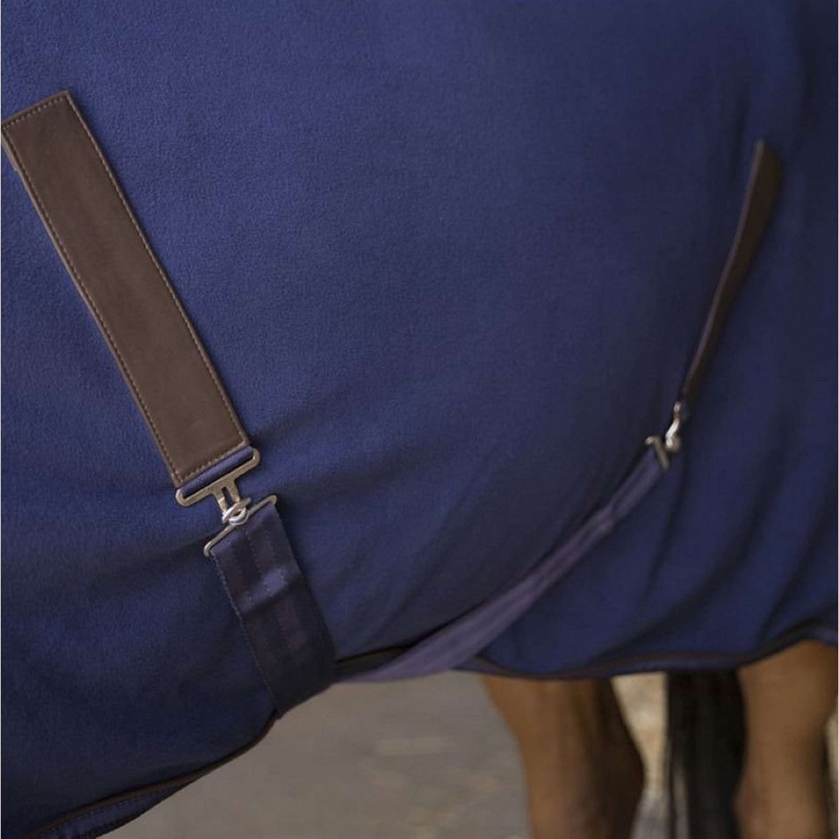 EQUITHÈME Manta de Forro Polar Teddy Navy