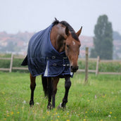 EQUITHÈME Alfombra de Exterior Pro Series Tyrex 1680D 220g con cuello Navy