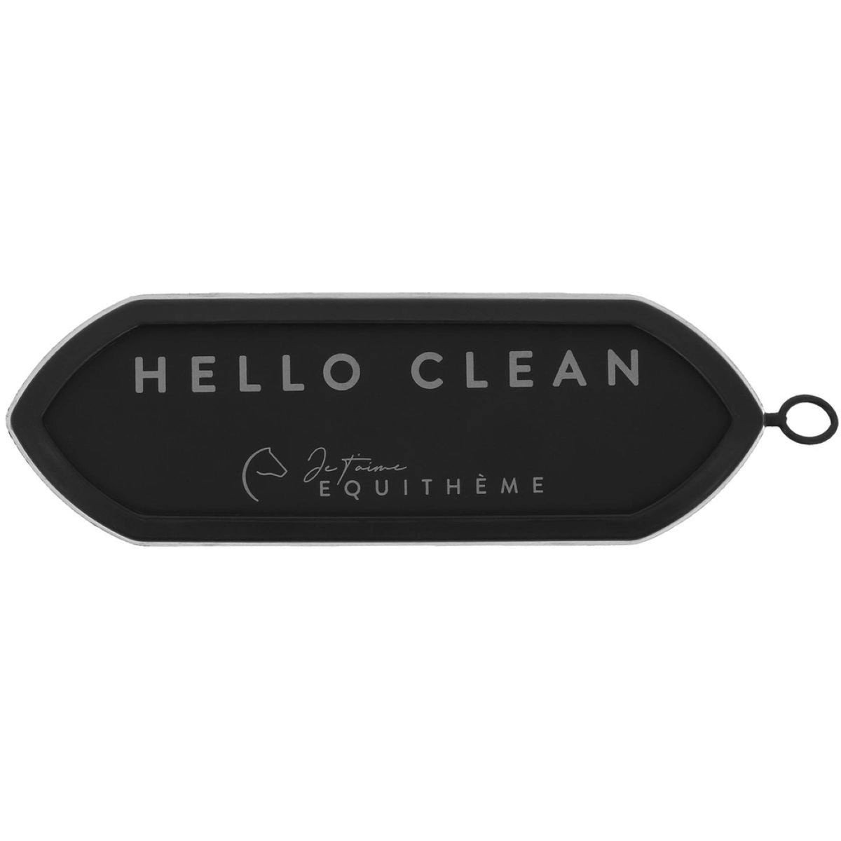 EQUITHÈME Cepillo Duro Je T'aime Negro