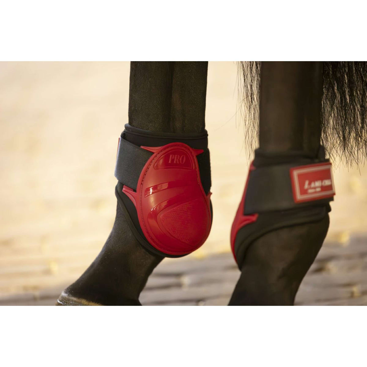 Lami-Cell Protectores de Tendones y Botas para Menudillos Rojo