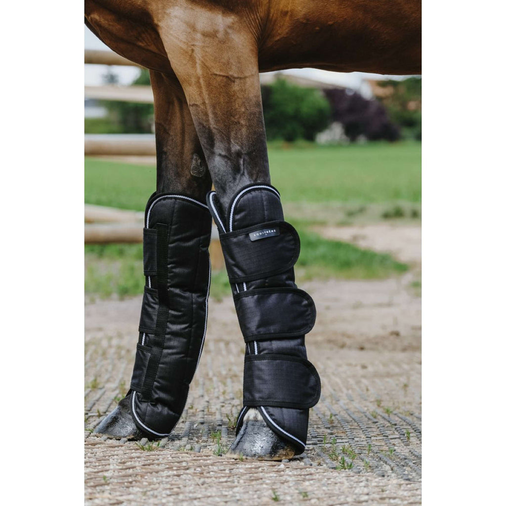 EQUITHÈME Protectores de transporte 600D Negro