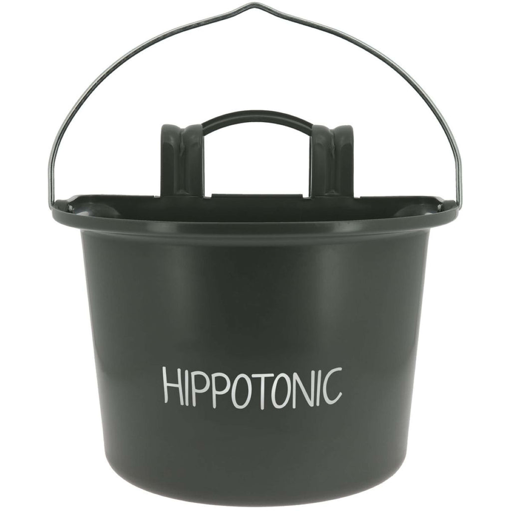 Hippotonic Plato de Comida con Asa Gris Oscuro