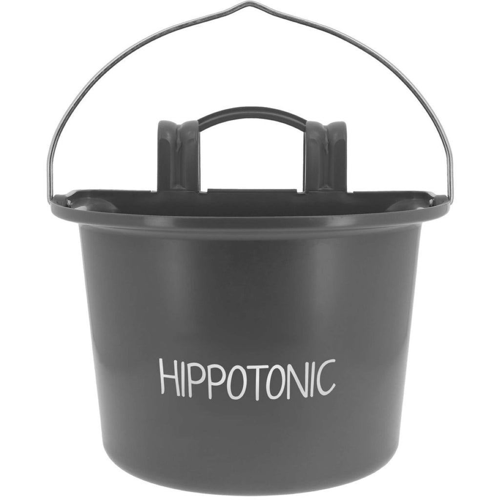 Hippotonic Plato de Comida con Asa Gris Oscuro