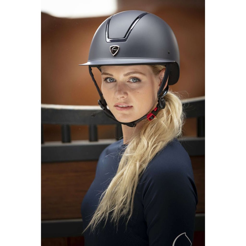 EQUITHÈME Casco Glint Mat Azul