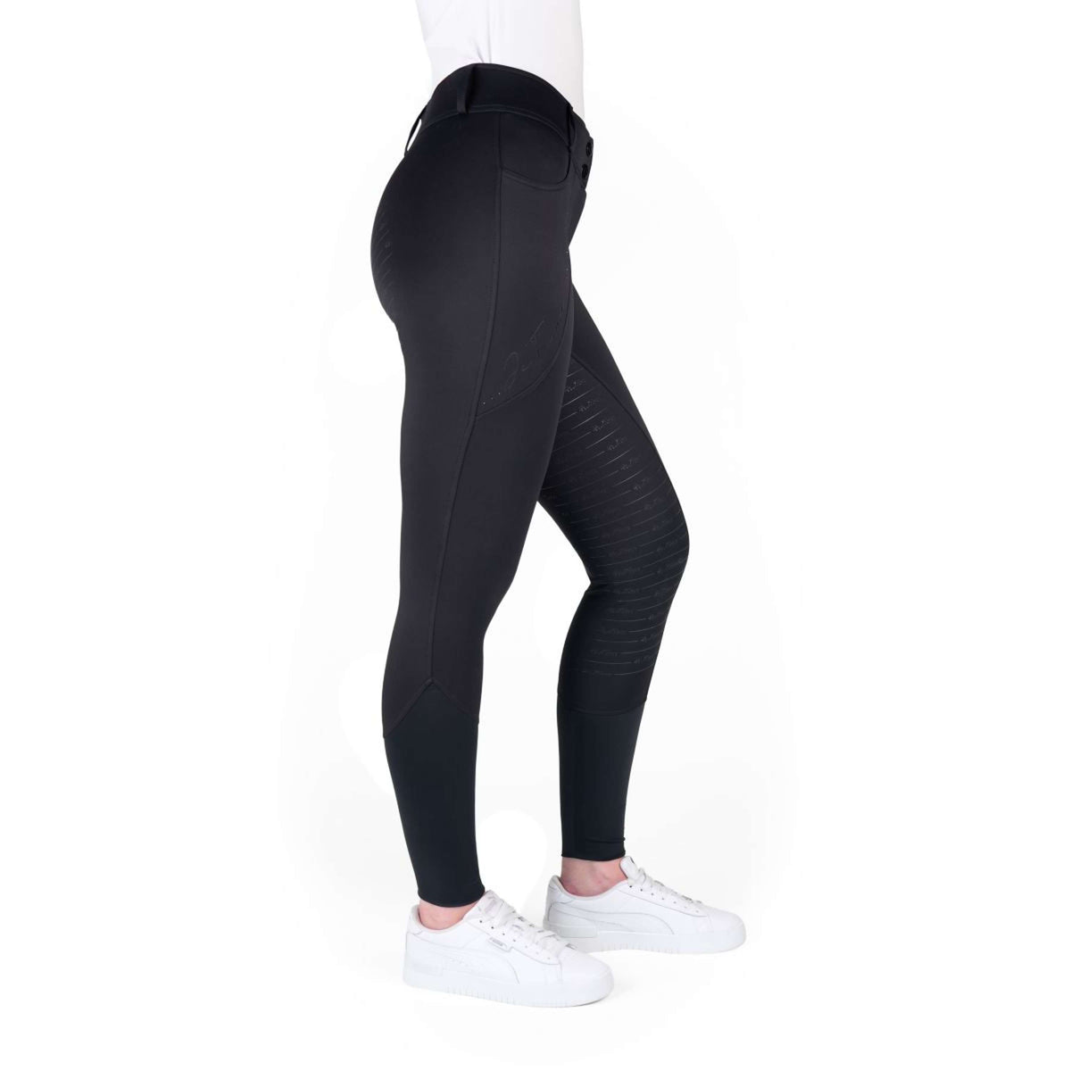 EQUITHÈME Pantalón de Equitación Elsa Full Grip Negro
