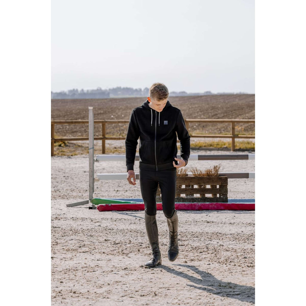 EQUITHÈME Sudadera con capucha y cremallera Heated Owen Negro
