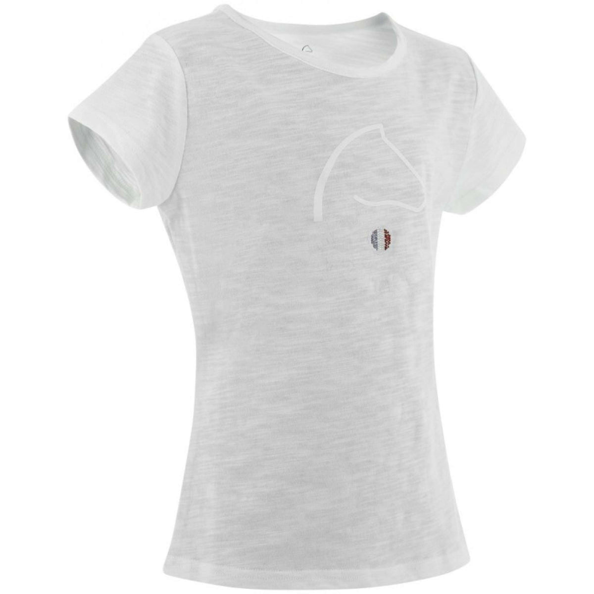 EQUITHÈME T-Shirt Claire FR Blanco