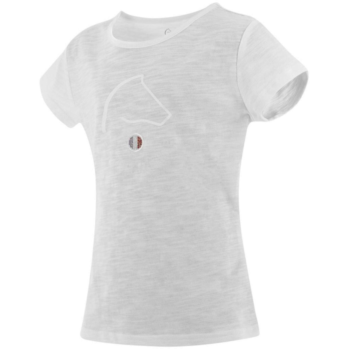 EQUITHÈME T-Shirt Claire FR Blanco