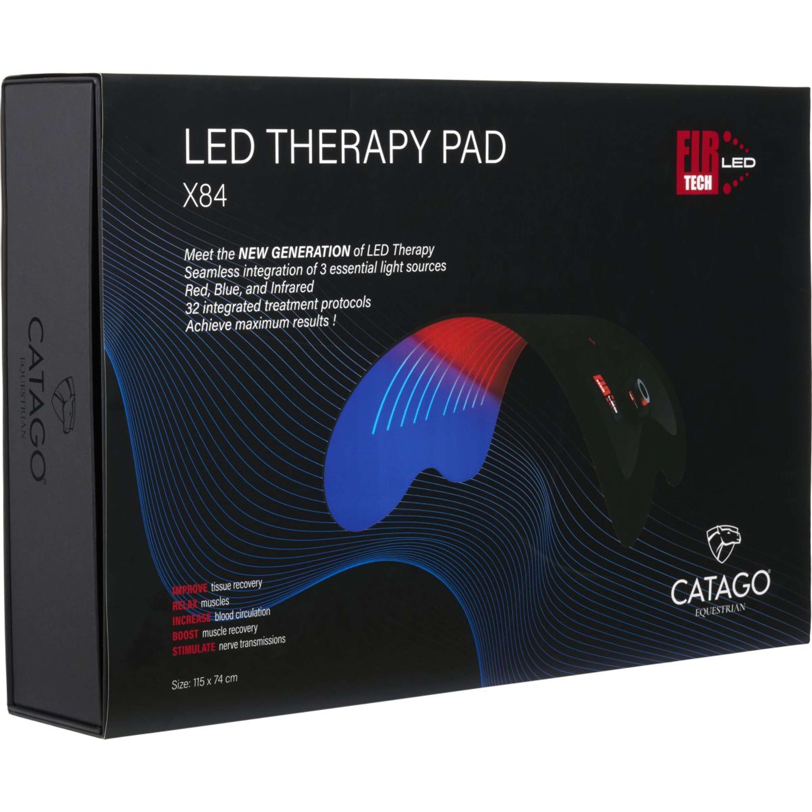 Catago Almohadilla de terapia LED Fir-Tech X84