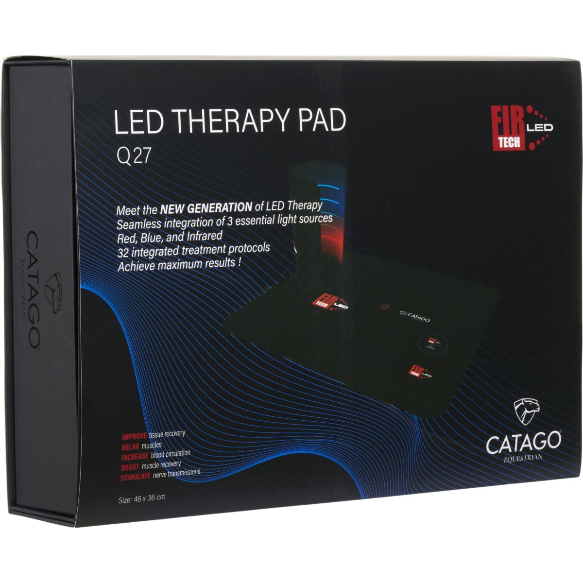 Catago Almohadilla de terapia LED Fir-Tech Q27