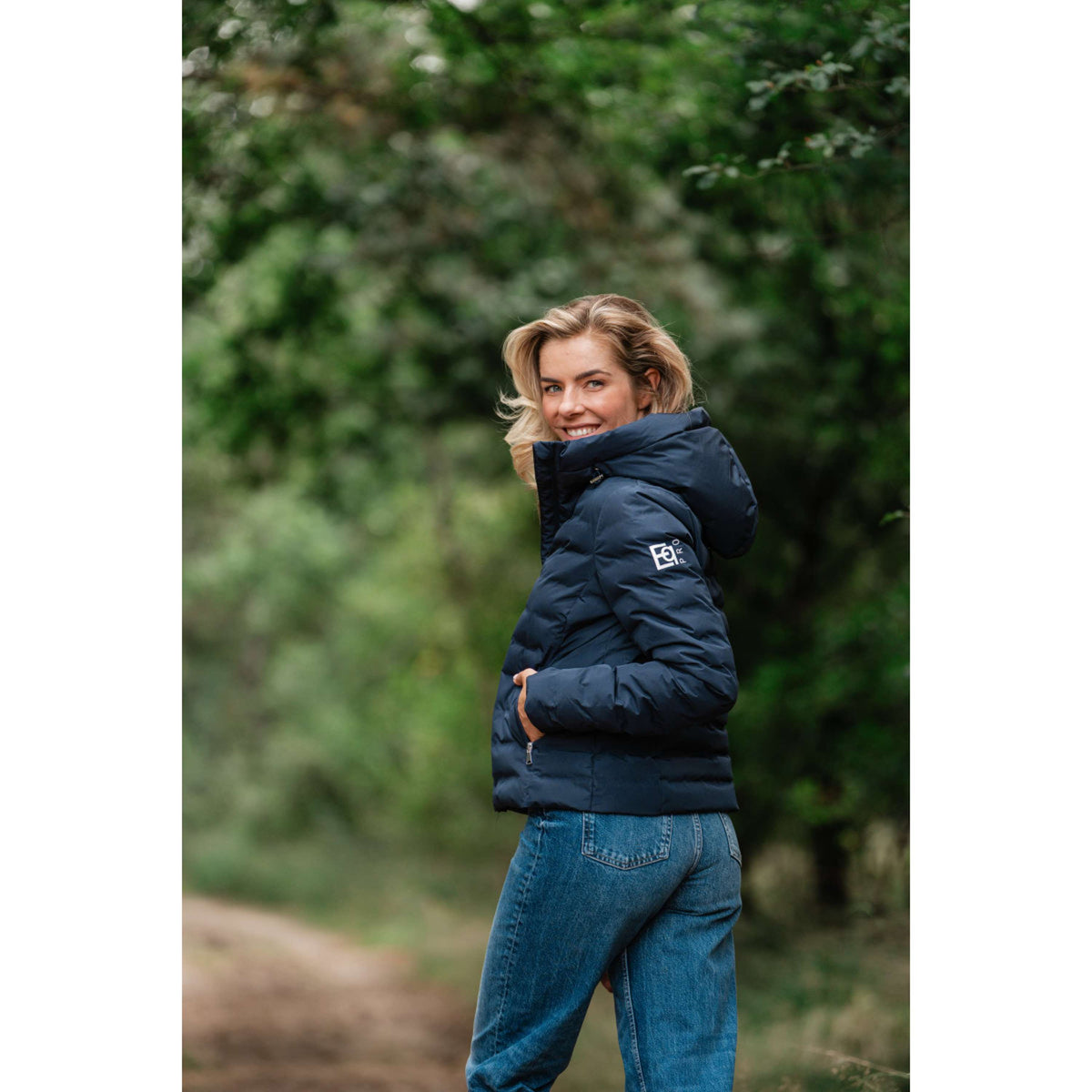 EQPRO Chaqueta Violet Acolchado Navy Blue