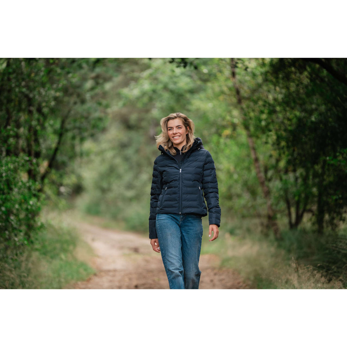 EQPRO Chaqueta Violet Acolchado Navy Blue