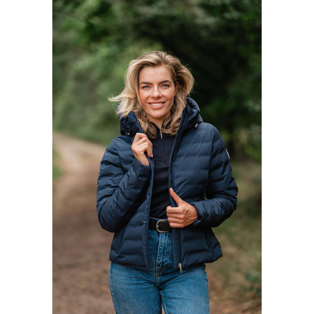 EQPRO Chaqueta Violet Acolchado Navy Blue